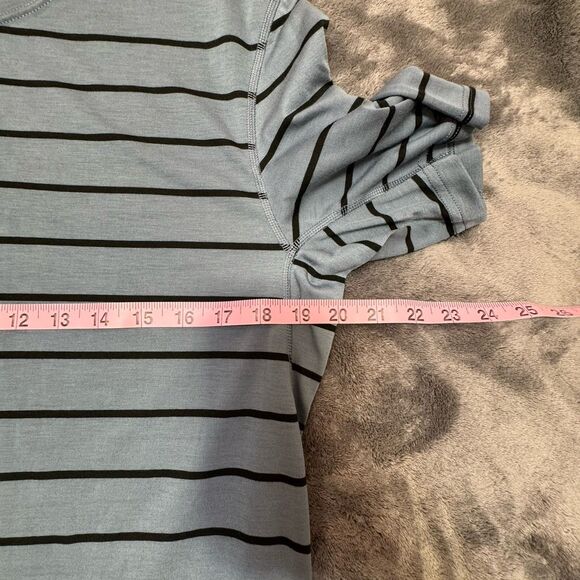 Patagonia Capilene Cool Trail Shirt Mens M Striped Short Sleeve Athletic Top - Picture 8 of 9